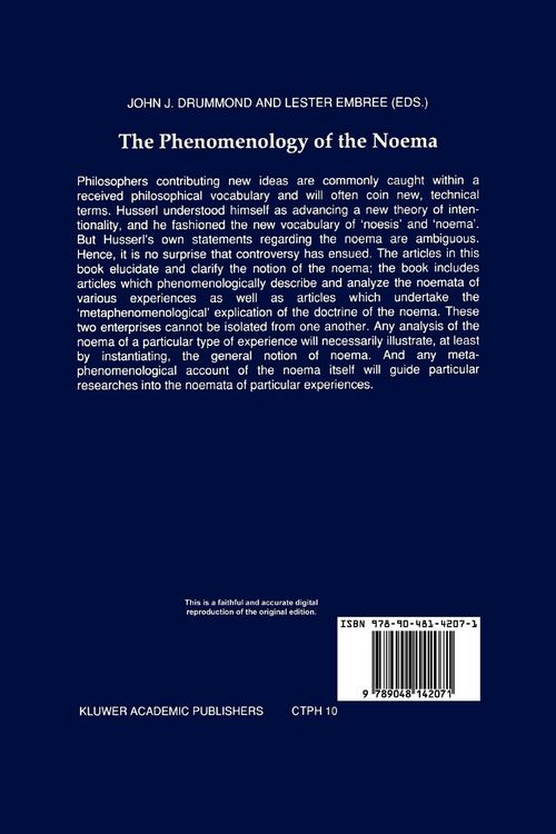 Produktbild: The Phenomenology of the Noema