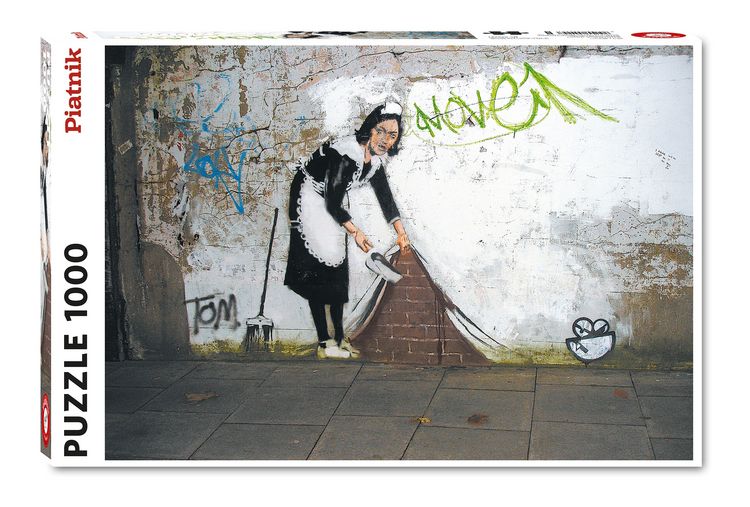 Produktbild: Banksy - Maid - 1000 Teile Puzzle mit Motiv des Aktionsk&Atilde;&frac14;nstlers Banksy