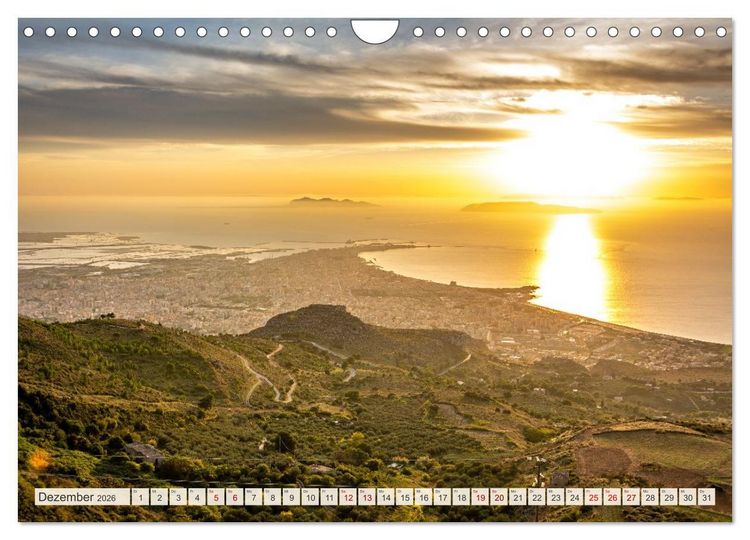 Produktbild: Sizilien: Trauminsel im Mittelmeer (Wandkalender 2026 DIN A4 quer), CALVENDO Monatskalender