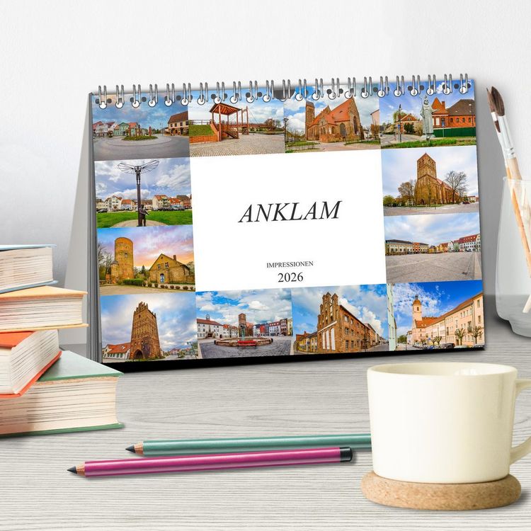 Produktbild: Anklam Impressionen (Tischkalender 2026 DIN A5 quer), CALVENDO Monatskalender