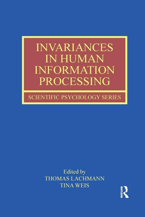 Produktbild: Invariances in Human Information Processing