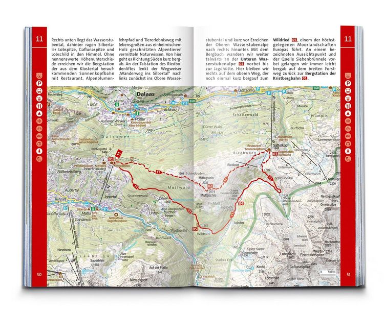Produktbild: KOMPASS Wanderf&uuml;hrer Montafon, Arlberg, Silvretta, 60 Touren mit Extra-Tourenkarte