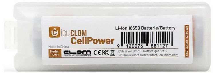 Produktbild: ICU CellPower 18650 Spezial-Akku Li-Ion 3400 mAh 1.2V 1St.