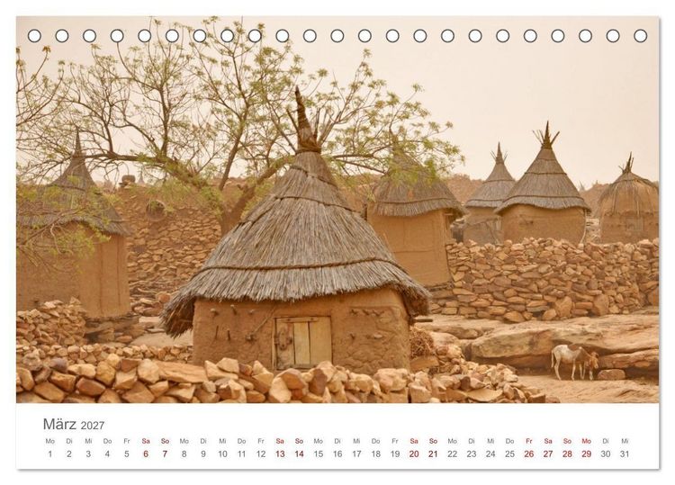 Produktbild: Mali - Dogonland - Weltkultur- und Weltnaturerbe (Tischkalender 2027 DIN A5 quer), CALVENDO Monatskalender