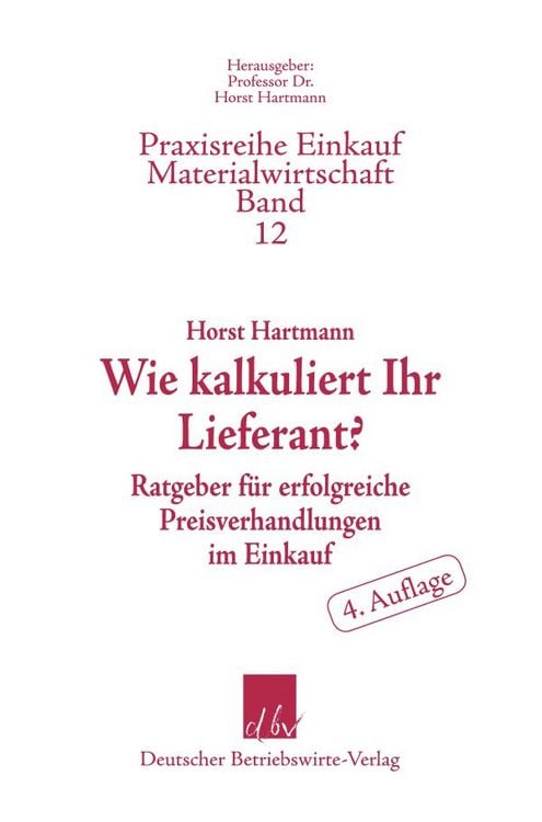 Produktbild: Wie kalkuliert Ihr Lieferant?