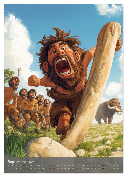 Produktbild: Der Neandertaler - Das vergessene Volk (Tischkalender 2026 DIN A5 hoch), CALVENDO Monatskalender