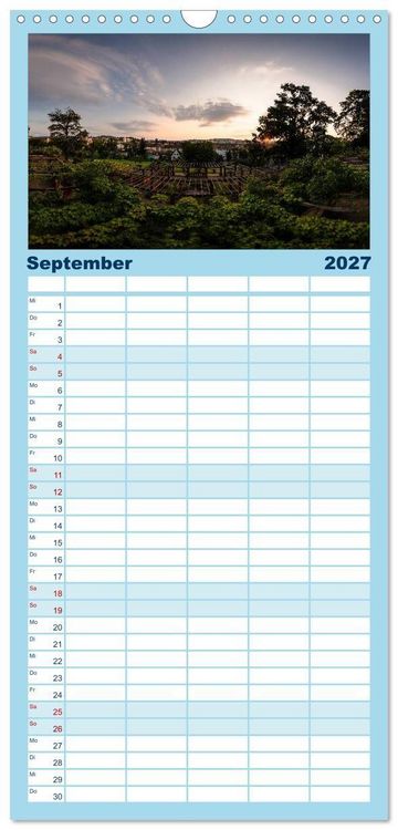 Produktbild: Familienplaner 2027 - STUTTGART 2027 auf den zweiten Blick mit 5 Spalten (Wandkalender, 21 x 45 cm) CALVENDO
