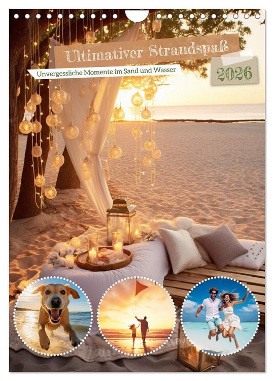 Produktbild: Ultimativer Strandspa&szlig; (Wandkalender 2026 DIN A4 hoch), CALVENDO Monatskalender