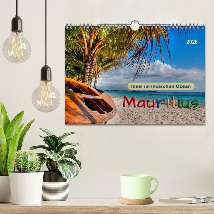 Produktbild: Mauritius - Insel im Indischen Ozean (Wandkalender 2026 DIN A4 quer), CALVENDO Monatskalender