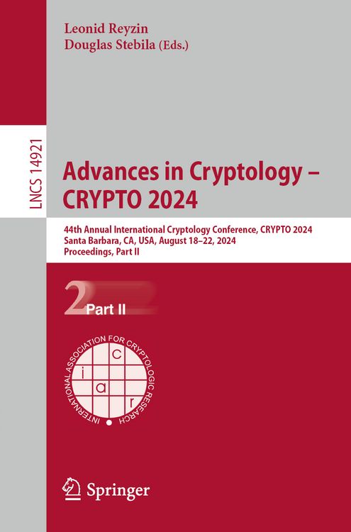 Produktbild: Advances in Cryptology &ndash; CRYPTO 2024