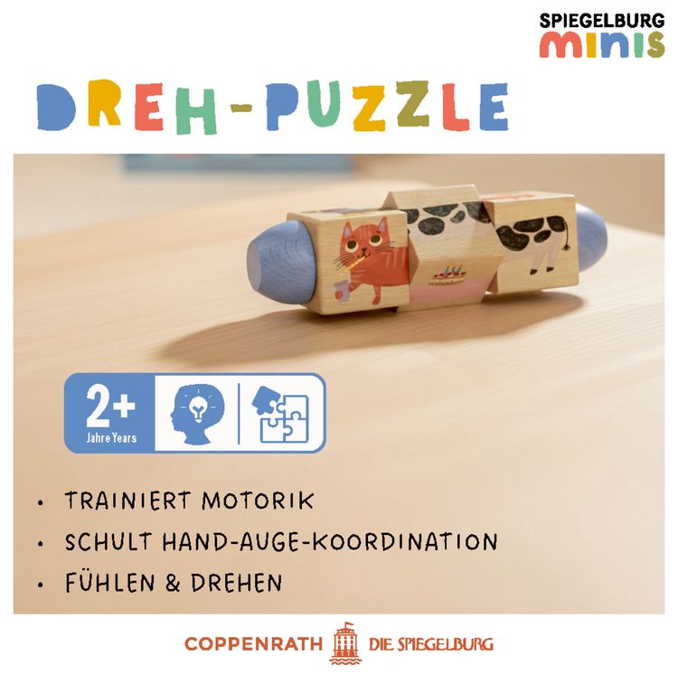 Produktbild: Holz-Dreh-Puzzle / Spiegelburg minis