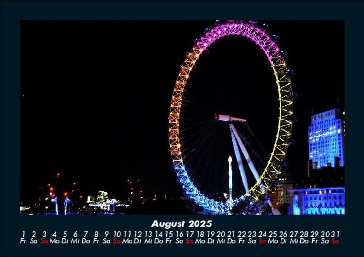 Produktbild: London 2025 Fotokalender DIN A5