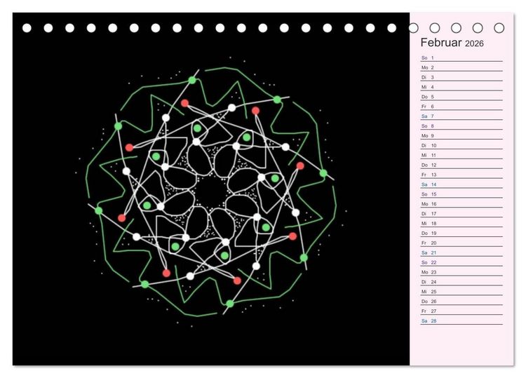 Produktbild: Filigran - Mandalas (Tischkalender 2026 DIN A5 quer), CALVENDO Monatskalender