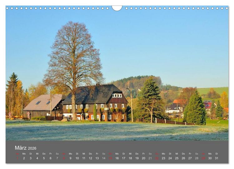 Produktbild: Umgebindeh&auml;user in der Oberlausitz (Wandkalender 2026 DIN A3 quer), CALVENDO Monatskalender