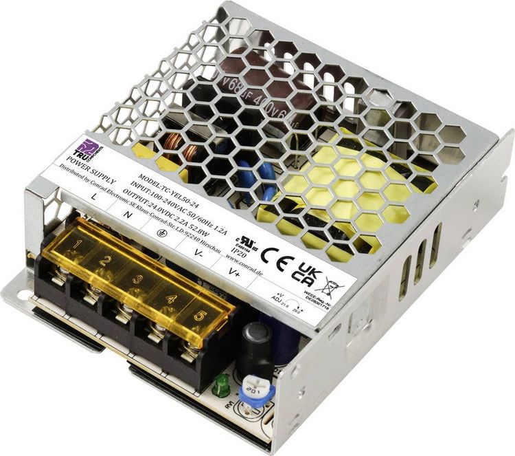 Produktbild: TRU COMPONENTS TC-13493664 Netzteil / Stromversorgung 24 V/DC 2.2A 52.8W