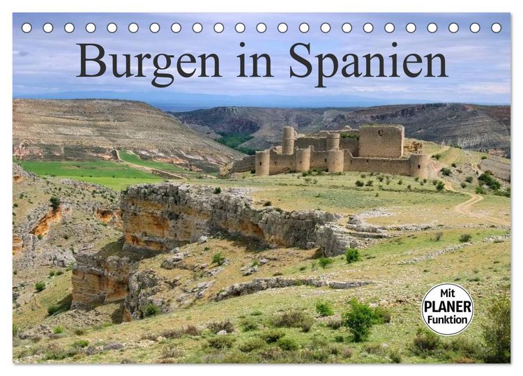 Produktbild: Burgen in Spanien (Tischkalender 2026 DIN A5 quer), CALVENDO Monatskalender