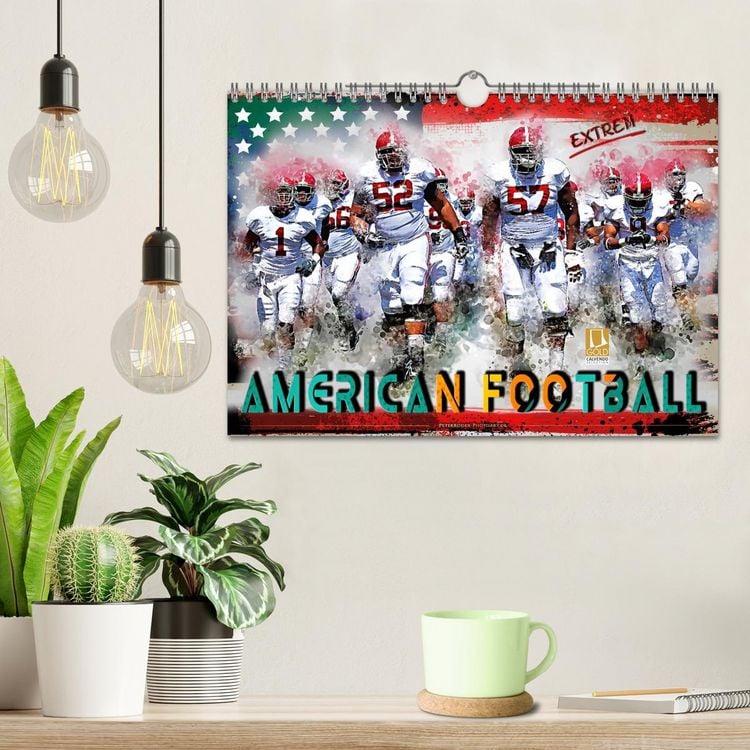Produktbild: American Football extrem (Wandkalender 2026 DIN A4 quer), CALVENDO Monatskalender