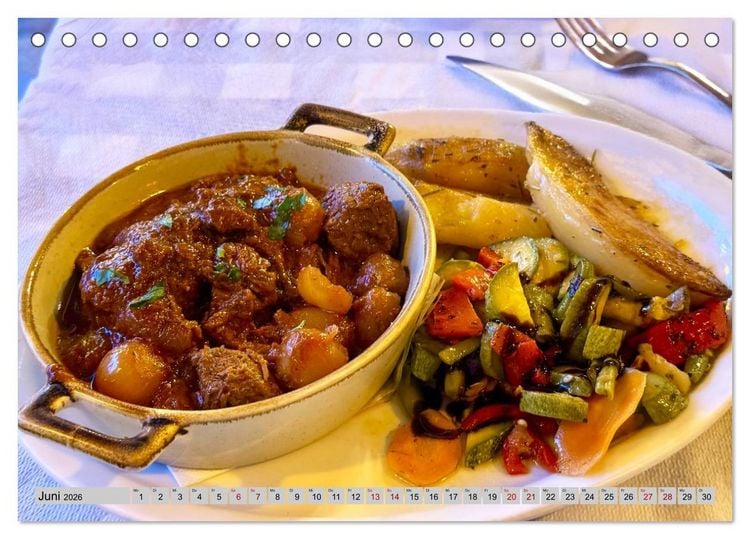 Produktbild: Griechisch Lecker (Tischkalender 2026 DIN A5 quer), CALVENDO Monatskalender