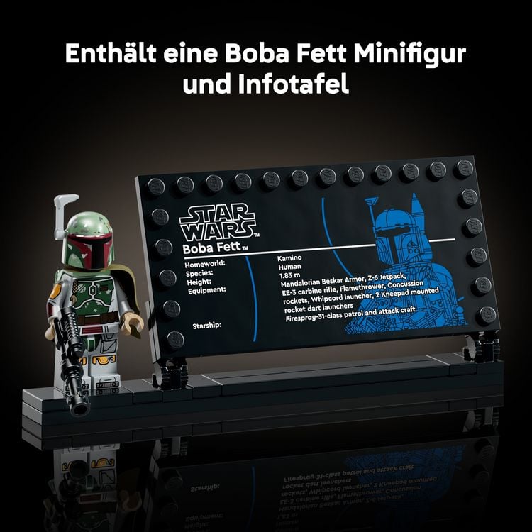 Produktbild: LEGO Star Wars Boba Fett Modellbau f&uuml;r Erwachsene Fans 75455