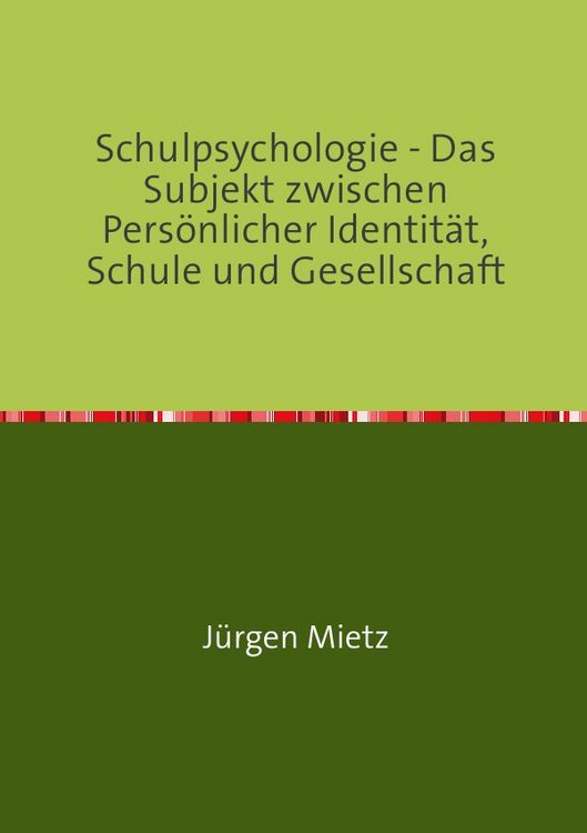 Produktbild: Schulpsychologie -