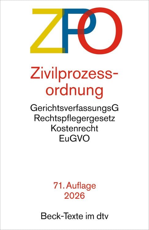 Produktbild: Zivilprozessordnung