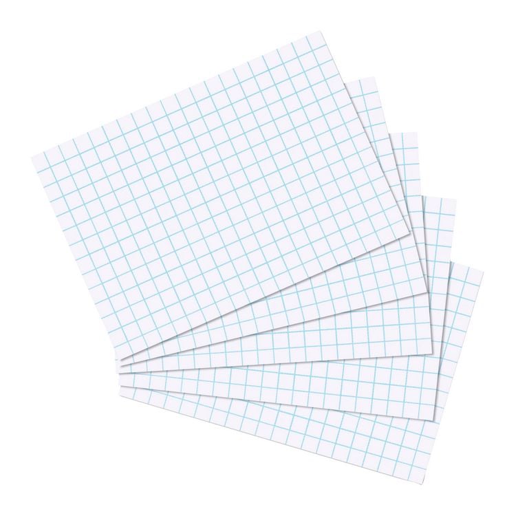 Produktbild: Herlitz Karteikarte A6 kariert wei&szlig; 100er Packung