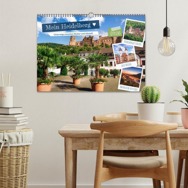 Produktbild: Mein Heidelberg - Unterwegs zwischen Neckar und Altstadt (Wandkalender 2026 DIN A3 quer), CALVENDO Monatskalender