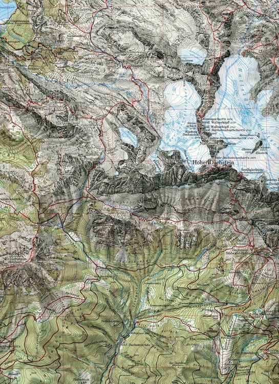 DAV Alpenvereinskarte 14 Dachstein Weg + Ski