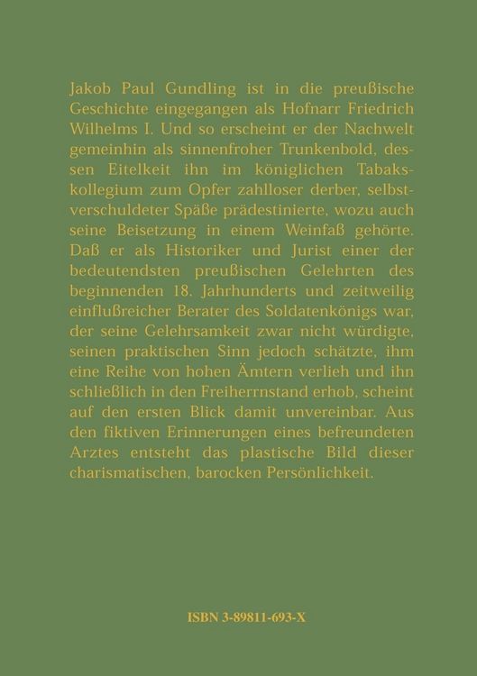 Produktbild: Der arme Grundling
