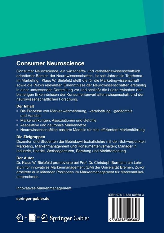 Produktbild: Consumer Neuroscience