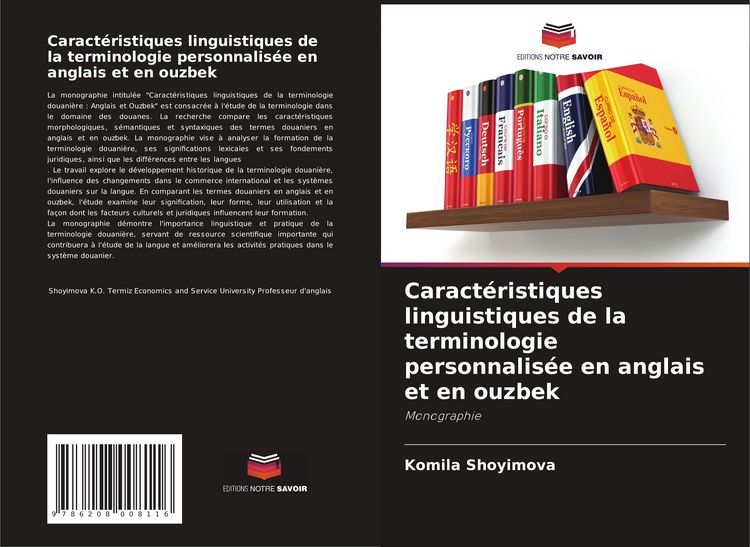 Produktbild: Caract&eacute;ristiques linguistiques de la terminologie personnalis&eacute;e en anglais et en ouzbek