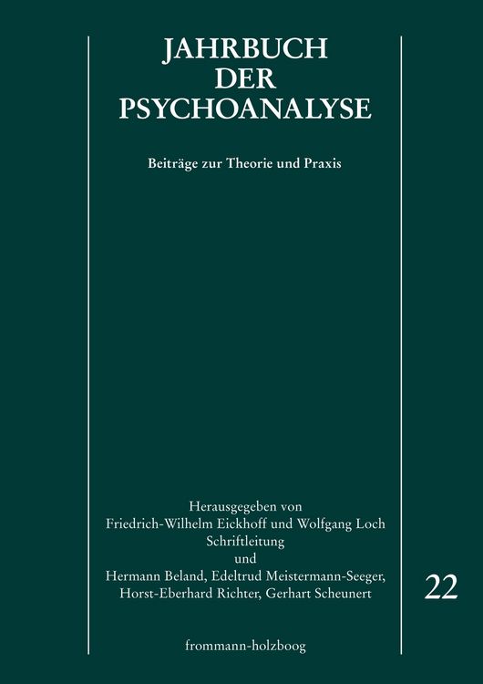 Produktbild: Jahrbuch der Psychoanalyse: Band 22: Beitr&auml;ge zur Theorie und Praxis