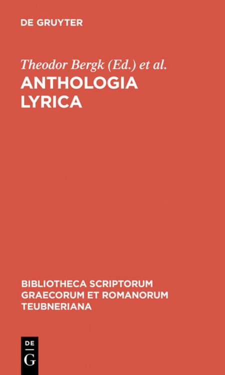 Produktbild: Anthologia lyrica