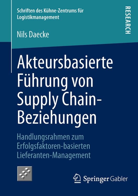 Produktbild: Akteursbasierte F&uuml;hrung von Supply Chain-Beziehungen