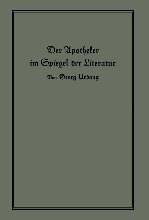 Produktbild: Der Apotheker im Spiegel der Literatur