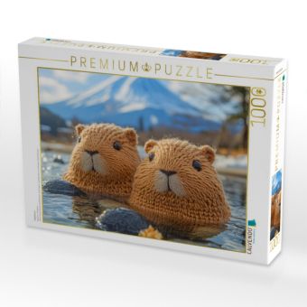 Produktbild: CALVENDO Puzzle Capybaras | 1000 Teile Lege-Gr&ouml;&szlig;e 64x48cm Foto-Puzzle f&uuml;r gl&uuml;ckliche Stunden
