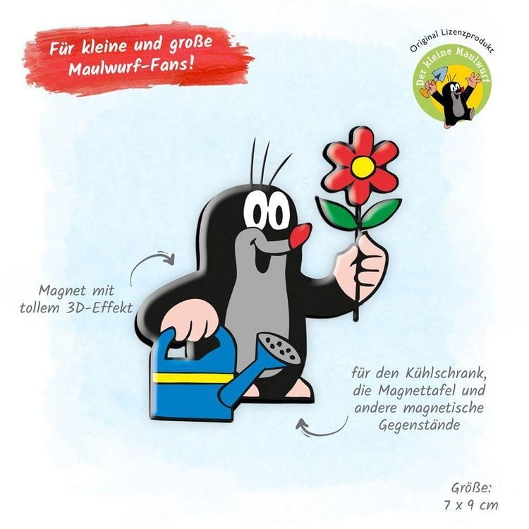 Produktbild: Tr&ouml;tsch Der kleine Maulwurf 3D Magnet Gie&szlig;kanne
