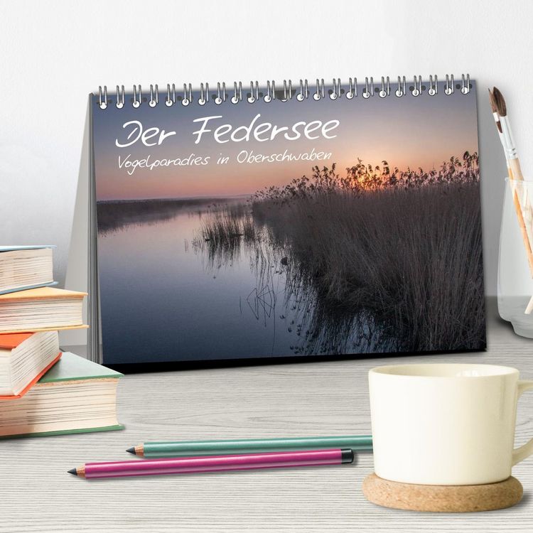 Produktbild: Der Federsee - Vogelparadies in Oberschwaben (Tischkalender 2026 DIN A5 quer), CALVENDO Monatskalender