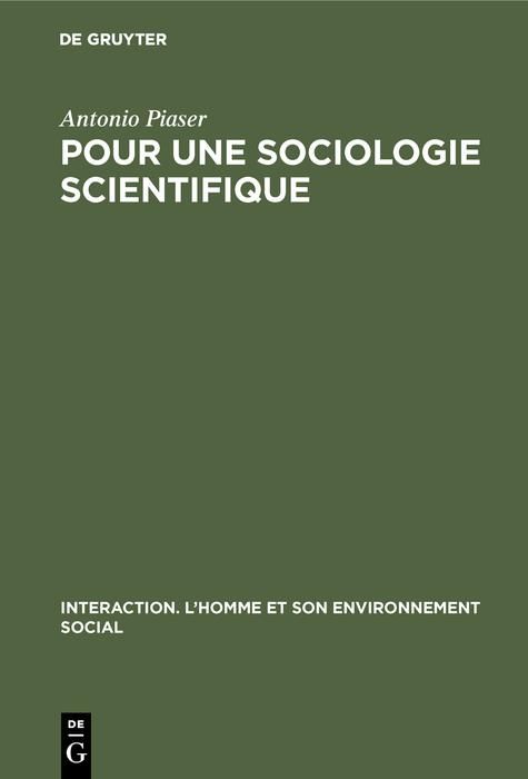 Produktbild: Pour une sociologie scientifique