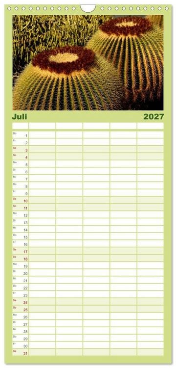 Produktbild: Familienplaner 2027 - Vulkaninsel Lanzarote mit 5 Spalten (Wandkalender, 21 x 45 cm) CALVENDO