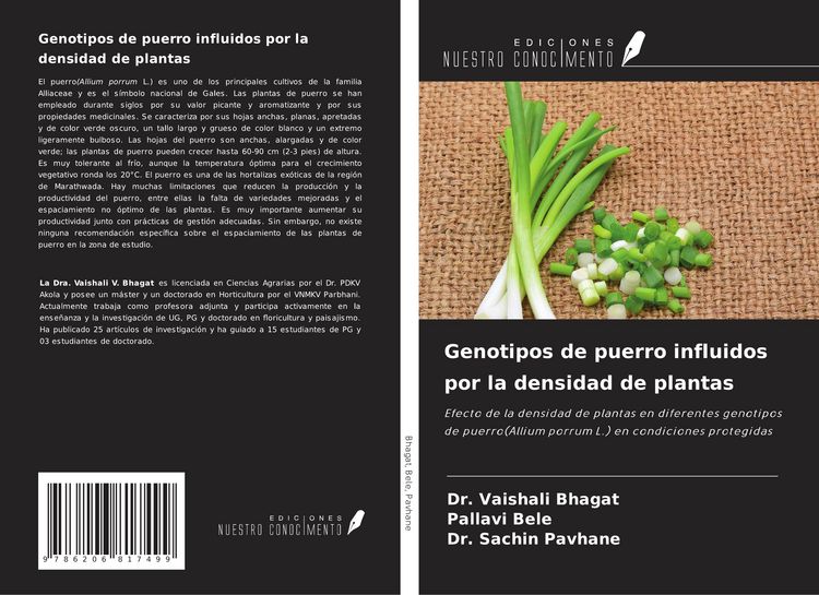 Produktbild: Genotipos de puerro influidos por la densidad de plantas