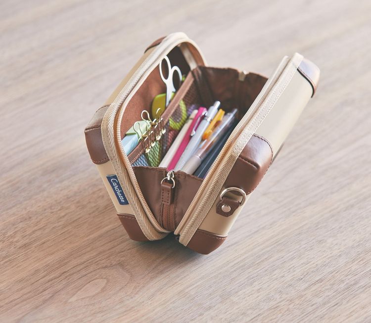 Produktbild: Carchette Carry Pouch Beige &ndash; Stift- & Kosmetiktasche