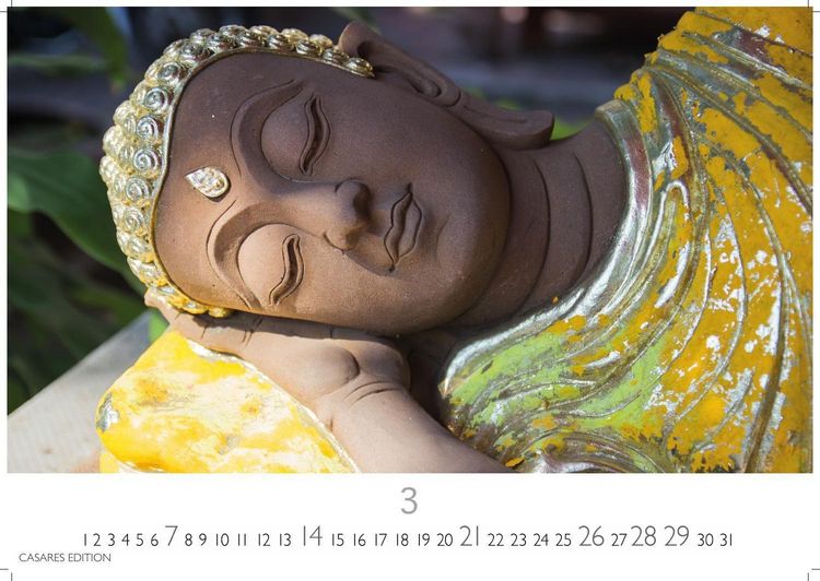 Produktbild: Buddhas Kalender 2027 &ndash; Wandkalender | Fotokalender Asien 24x35cm -Spirituelle Abbildungen Buddhas | Perfekt f&uuml;r Meditation & Raumdekoration