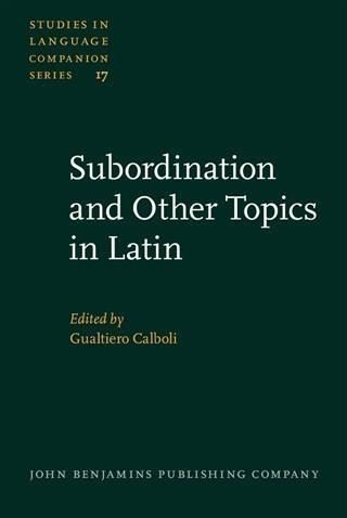 Produktbild: Subordination and Other Topics in Latin