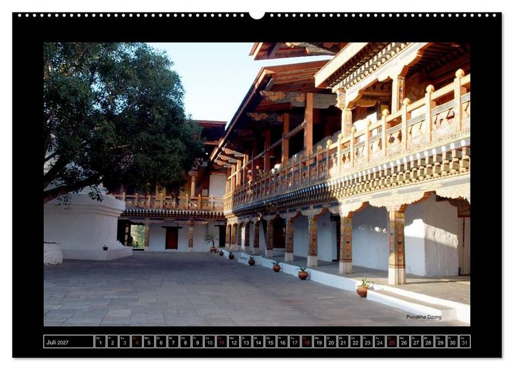 Produktbild: Bhutan Druk Yul 2027 (Wandkalender 2027 DIN A2 quer), CALVENDO Monatskalender
