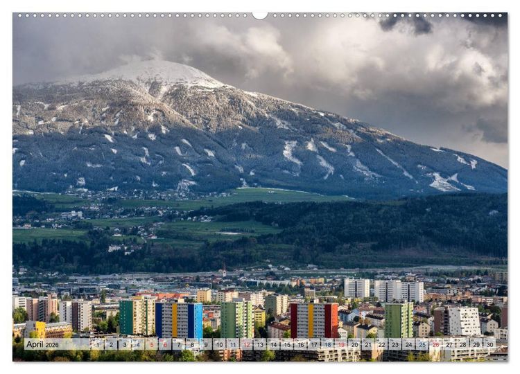 Produktbild: Innsbruck - Hauptstadt der Alpen (Wandkalender 2026 DIN A2 quer), CALVENDO Monatskalender