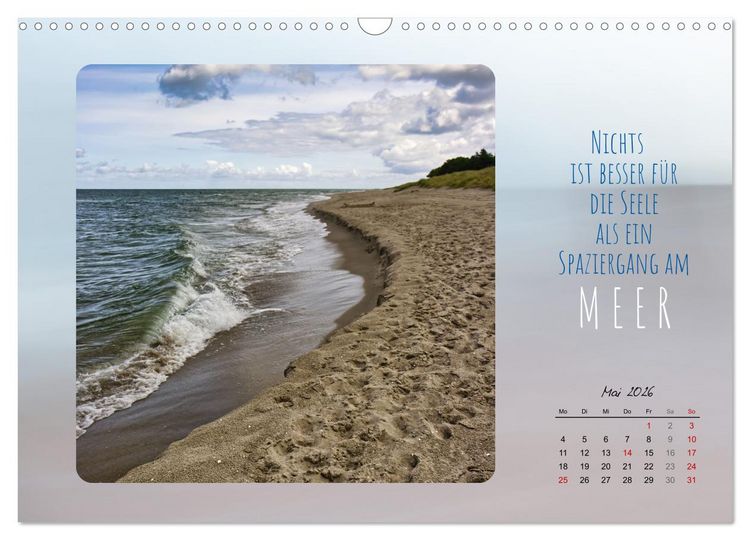 Produktbild: Mehr oder weniger Meer (Wandkalender 2026 DIN A3 quer), CALVENDO Monatskalender