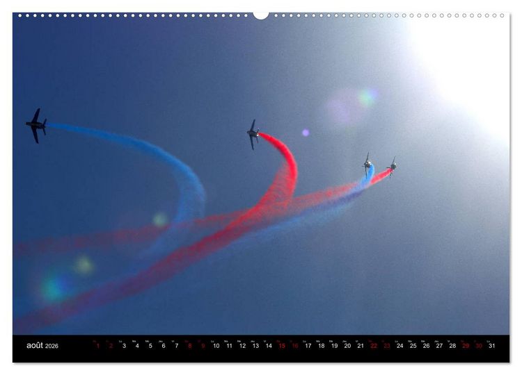Produktbild: Arabesques dans le ciel de France (Calendrier mural 2026 DIN A2 vertical) calendrier de bureau
