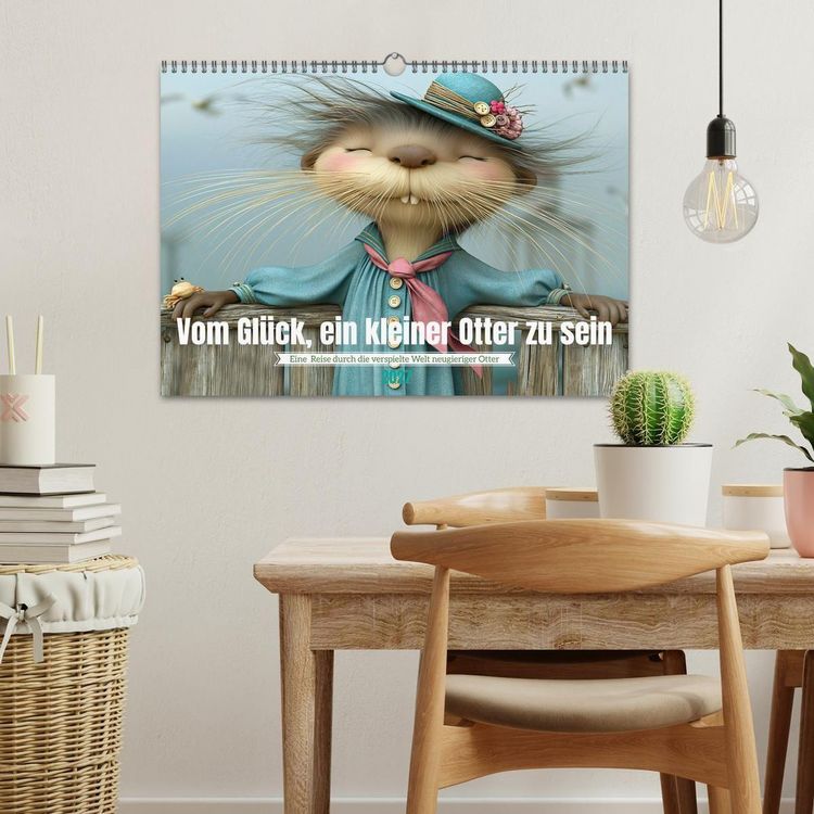 Produktbild: Vom Gl&uuml;ck, ein kleiner Otter zu sein (Wandkalender 2027 DIN A3 quer), CALVENDO Monatskalender