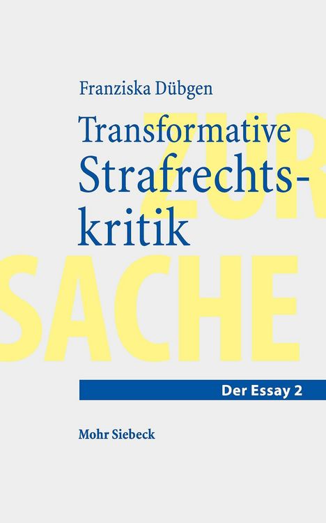 Produktbild: Transformative Strafrechtskritik